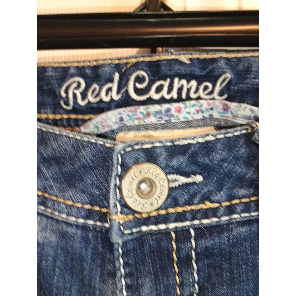 Red Camel Premium Denim Jeans Womens Size 5 Distressed Blue‎ Jeans - Picture 12 of 13